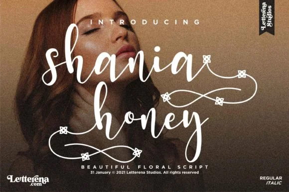 Shania Honey Font by Letterena Studios — Script Handwritten Font
