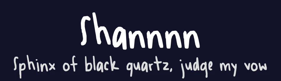 Shannnn by pb17 — Script Handwritten Font — thumbnail 2