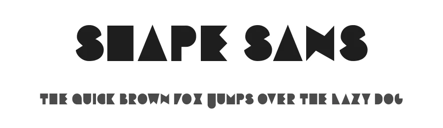 Shape Sans