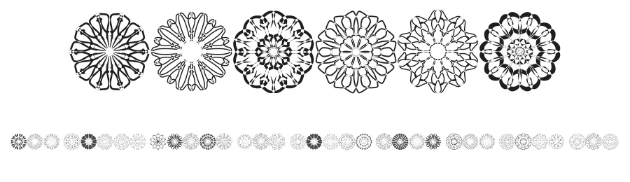 Shapes by elharrak — Dingbats Font