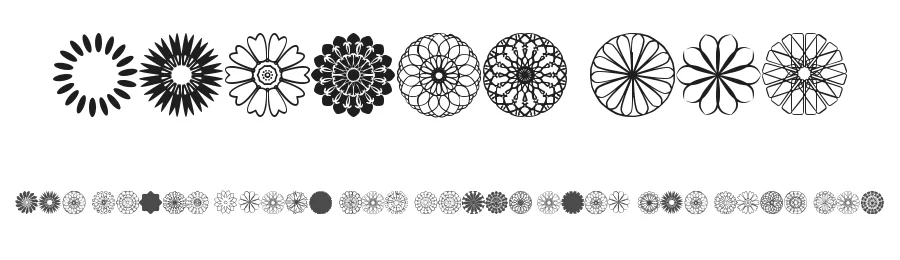 Shapes Pro by elharrak — Dingbats Font