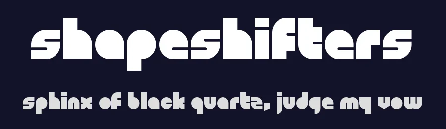 Shapeshifters by Chequered Ink — Decorative Font — thumbnail 2