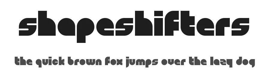 Shapeshifters by Chequered Ink — Decorative Font
