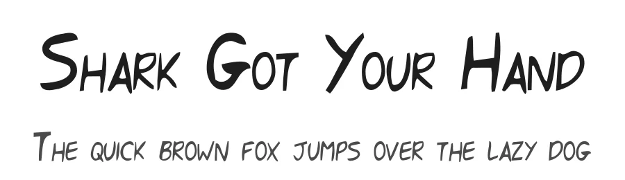Shark Got Your Hand by Aryel Filipe โ Decorative Font