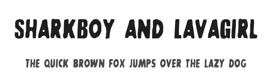 SharkBoy and LavaGirl by KiddieFonts — Decorative Font