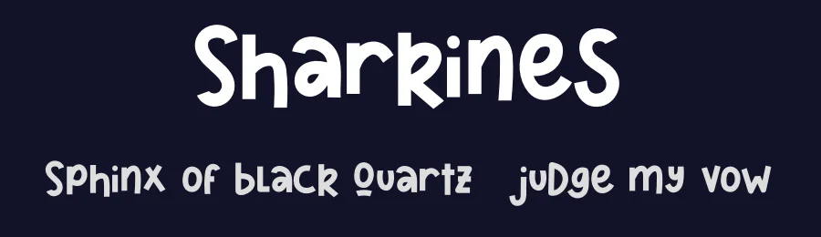 Sharkines by Typefar — Decorative Font — thumbnail 2