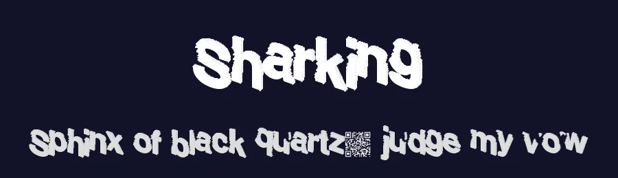 Sharking by Xerographer Fonts — Decorative Font — thumbnail 2