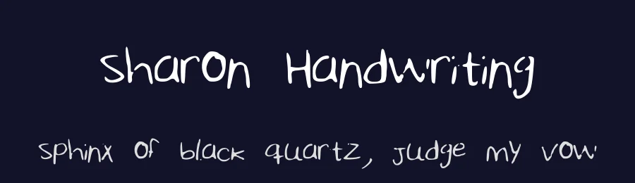 Sharon Handwriting by Sharon Dgz — Script Handwritten Font — thumbnail 2