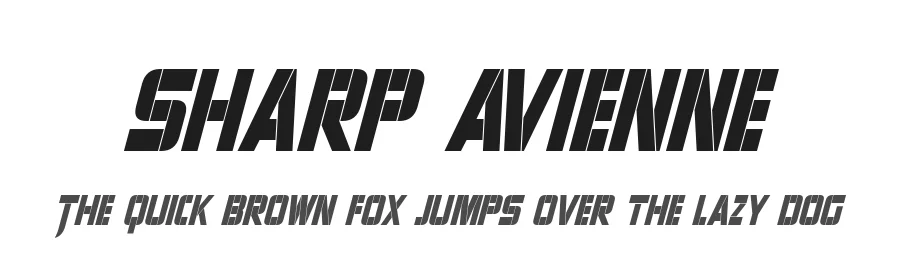 Sharp Avienne by Pixel Sagas — Decorative Font