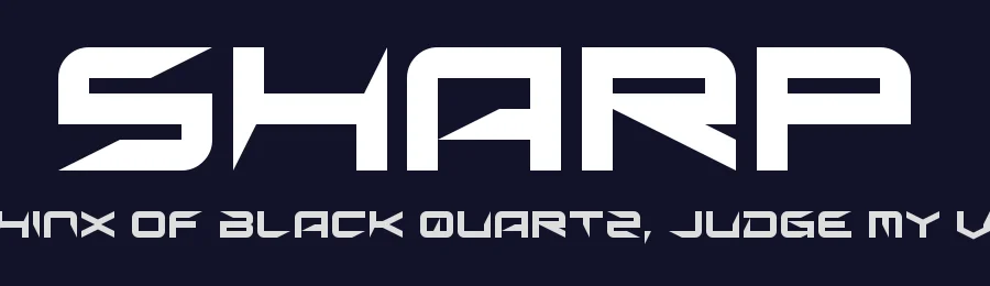Sharp by Chequered Ink — Display Font — thumbnail 2