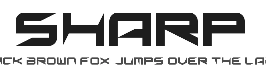 Sharp by Chequered Ink — Display Font