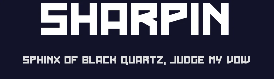 Sharpin by izamfauzan — Display Font — thumbnail 2