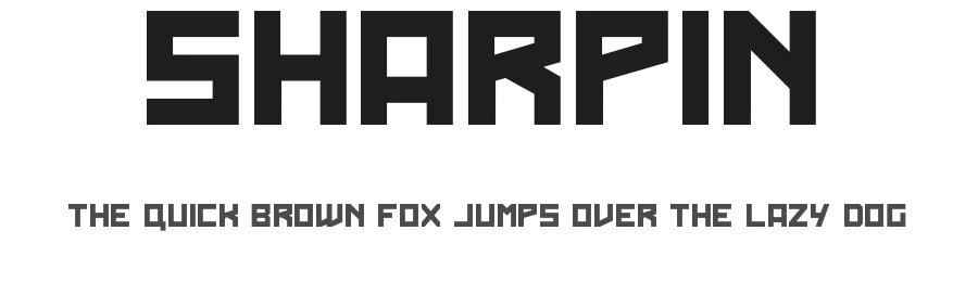 Sharpin by izamfauzan — Display Font
