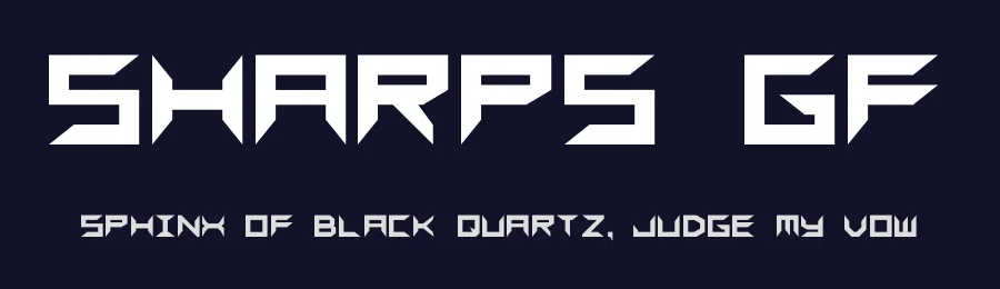 Sharps GF by Grayfire Fonts — Display Font — thumbnail 2