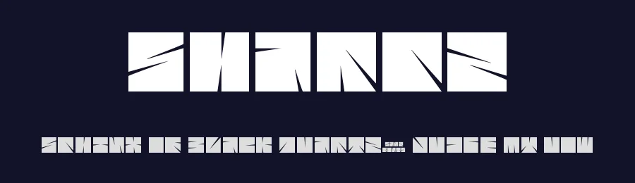 Sharpz by 'Sanz Font — Display Font — thumbnail 2