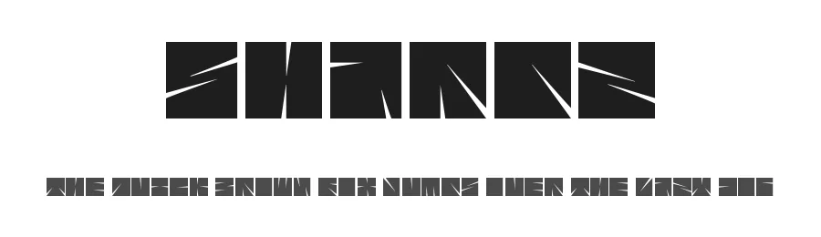 Sharpz by 'Sanz Font — Display Font