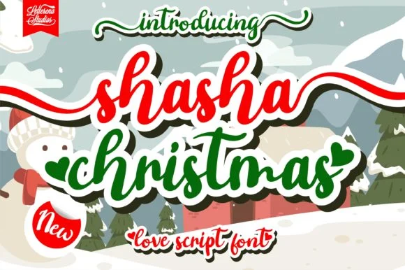 Shasha Christmas Font by Letterena Studios — Script Handwritten Font