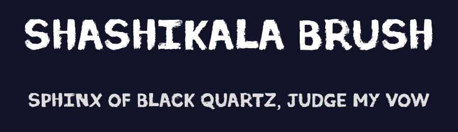 Shashikala Brush by Vanburn Gonsalves — Script Handwritten Font — thumbnail 2