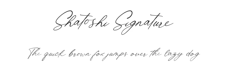 Shatoshi Signature