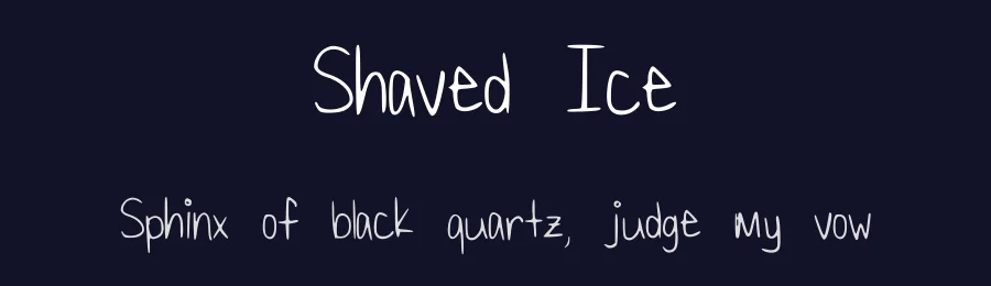 Shaved Ice by CadetMarissa — Script Handwritten Font — thumbnail 2