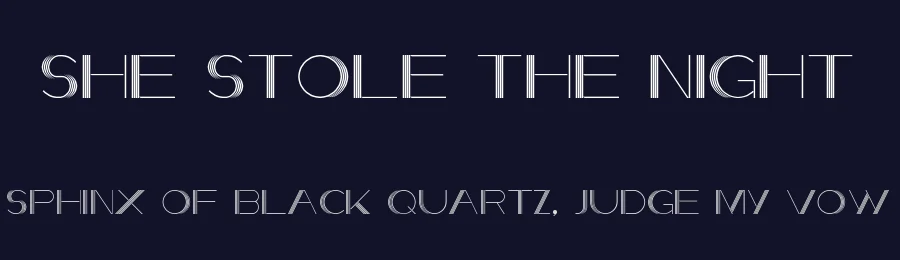 She Stole the Night by Neoqueto — Decorative Font — thumbnail 2