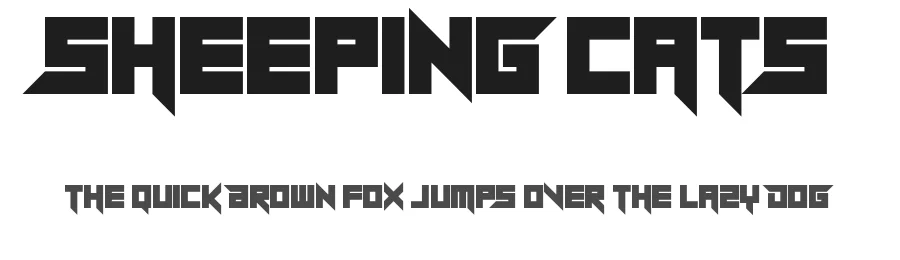 Sheeping Cats by Chequered Ink β Display Font