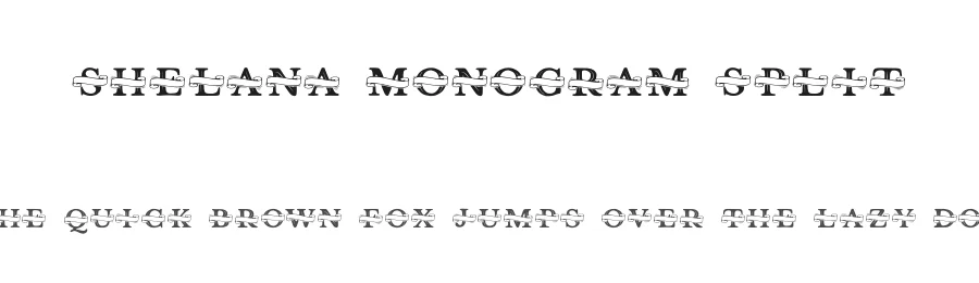 Shelana Monogram Split