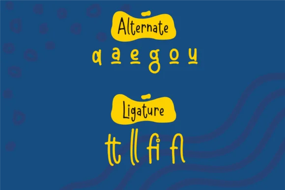 Shell & Fish Font by Toko Laris Djaja — Script Handwritten Font — thumbnail 3