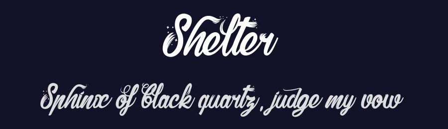 Shelter by dcoxy - Greg Medina — Script Handwritten Font — thumbnail 2