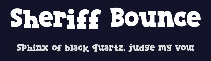 Sheriff Bounce by Tokopress — Decorative Font — thumbnail 2