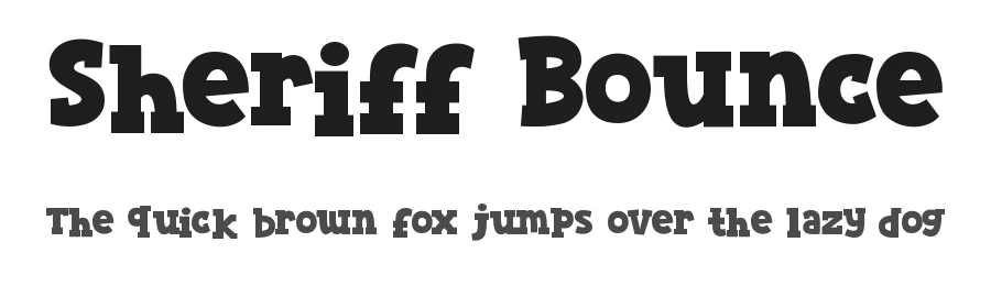 Sheriff Bounce by Tokopress β Decorative Font