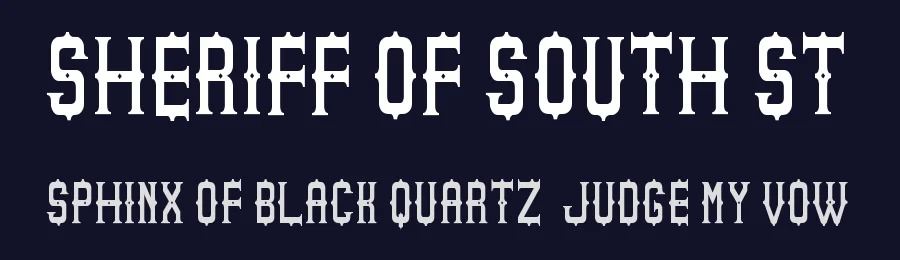 Sheriff of South St by Southype — Decorative Font — thumbnail 2
