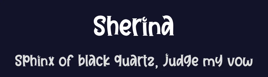 Sherina by Nirmala Creative — Decorative Font — thumbnail 2
