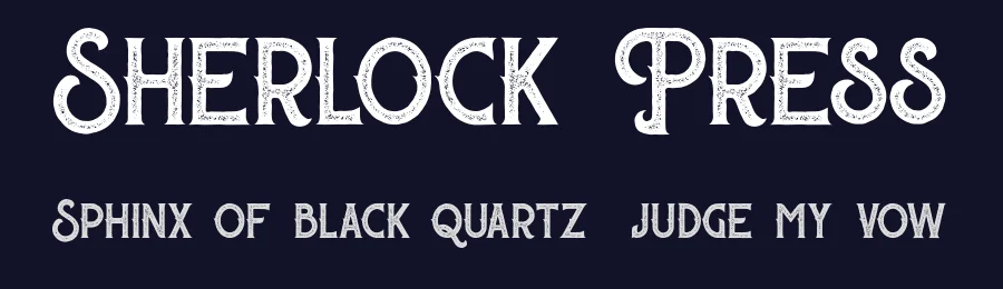 Sherlock Press by Dikas Studio — Decorative Font — thumbnail 2