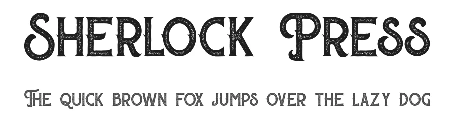 Sherlock Press by Dikas Studio — Decorative Font