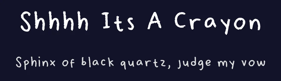 Shhhh Its A Crayon by Shhhhne Aryanto — Script Handwritten Font — thumbnail 2