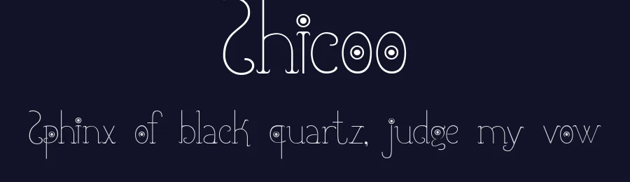 Shicoo by Projeto Tipo da Fonte — Decorative Font — thumbnail 2