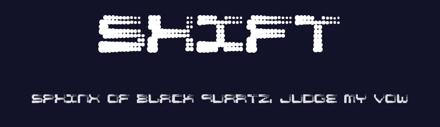 Shift by Glitch — Display Font — thumbnail 2