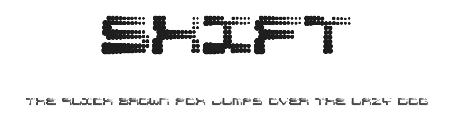 Shift by Glitch — Display Font