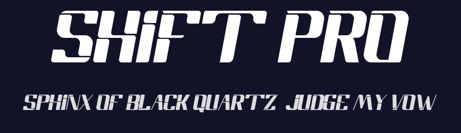 Shift Pro by Hartadi Design — Display Font — thumbnail 2
