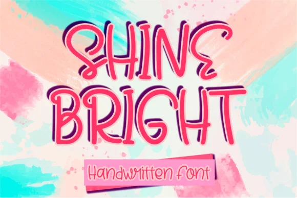 Shine Bright Font by boogaletter by boogaletter — Script Handwritten Font
