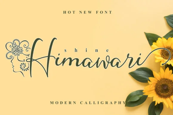 Shine Himawari Font by andreyfontdesign — Script Handwritten Font