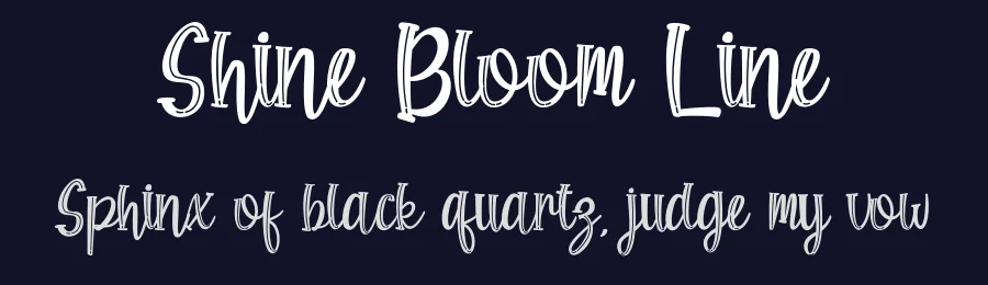 Shine Bloom Line by Rvandtype — Decorative Font — thumbnail 2