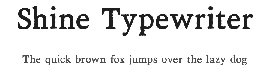 Shine Typewriter