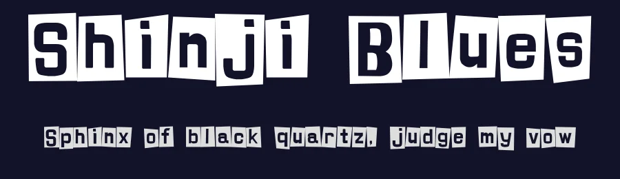 Shinji Blues by Shinji Hamada — Decorative Font — thumbnail 2