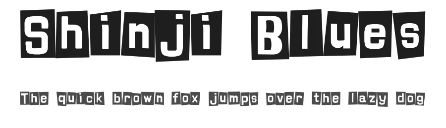 Shinji Blues by Shinji Hamada — Decorative Font