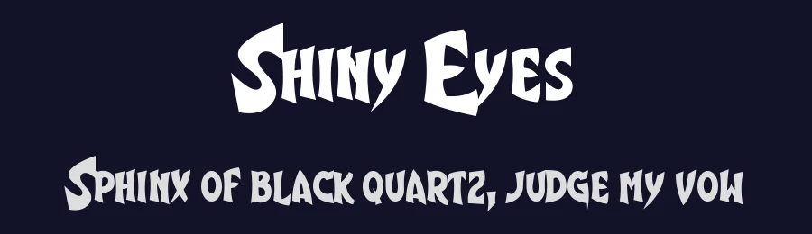 Shiny Eyes by Chequered Ink — Decorative Font — thumbnail 2