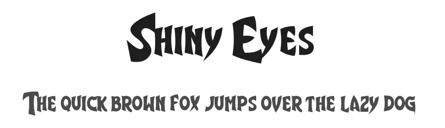Shiny Eyes by Chequered Ink — Decorative Font