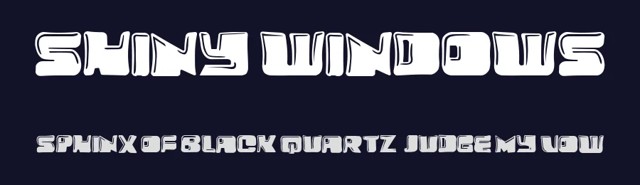 Shiny Windows by Vladimir Nikolic — Decorative Font — thumbnail 2