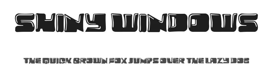 Shiny Windows by Vladimir Nikolic β Decorative Font
